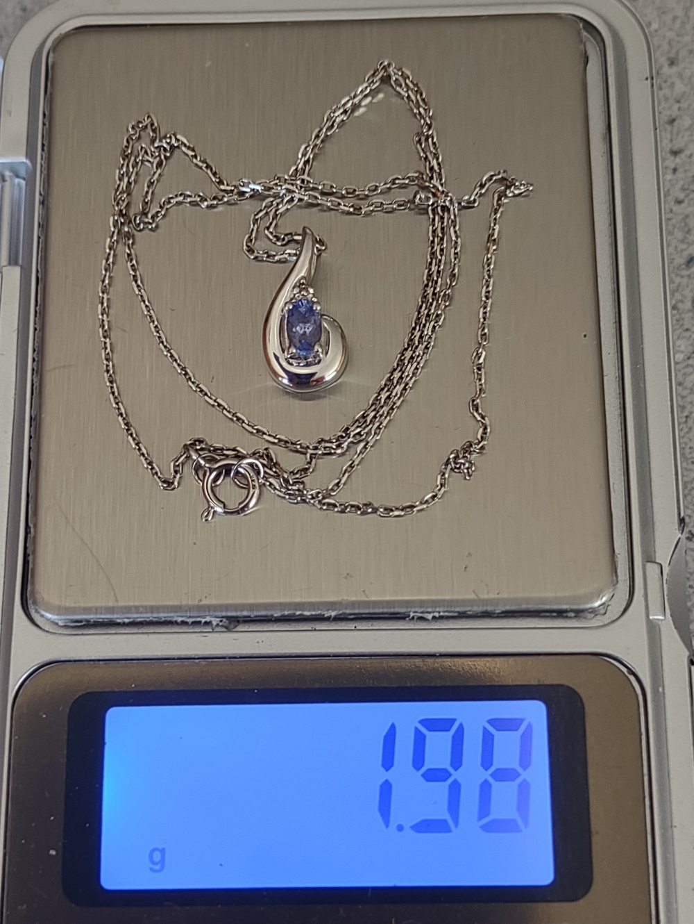 Firm Final Price!*Dainty Tanzanite Necklace - Picture 3 of 4